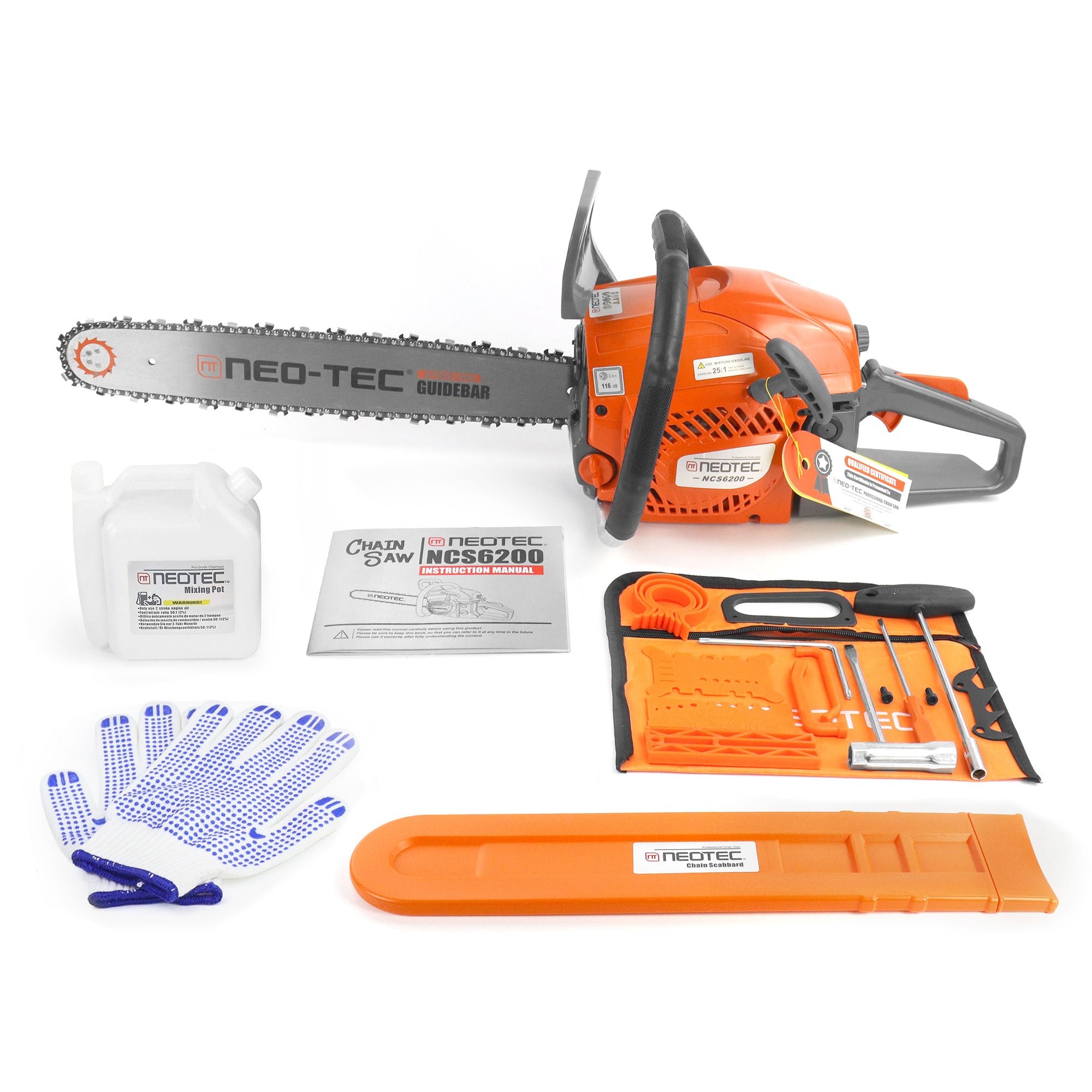 NEOTEC Gas Chainsaw NCS6200 62cc chainsaw repair kit