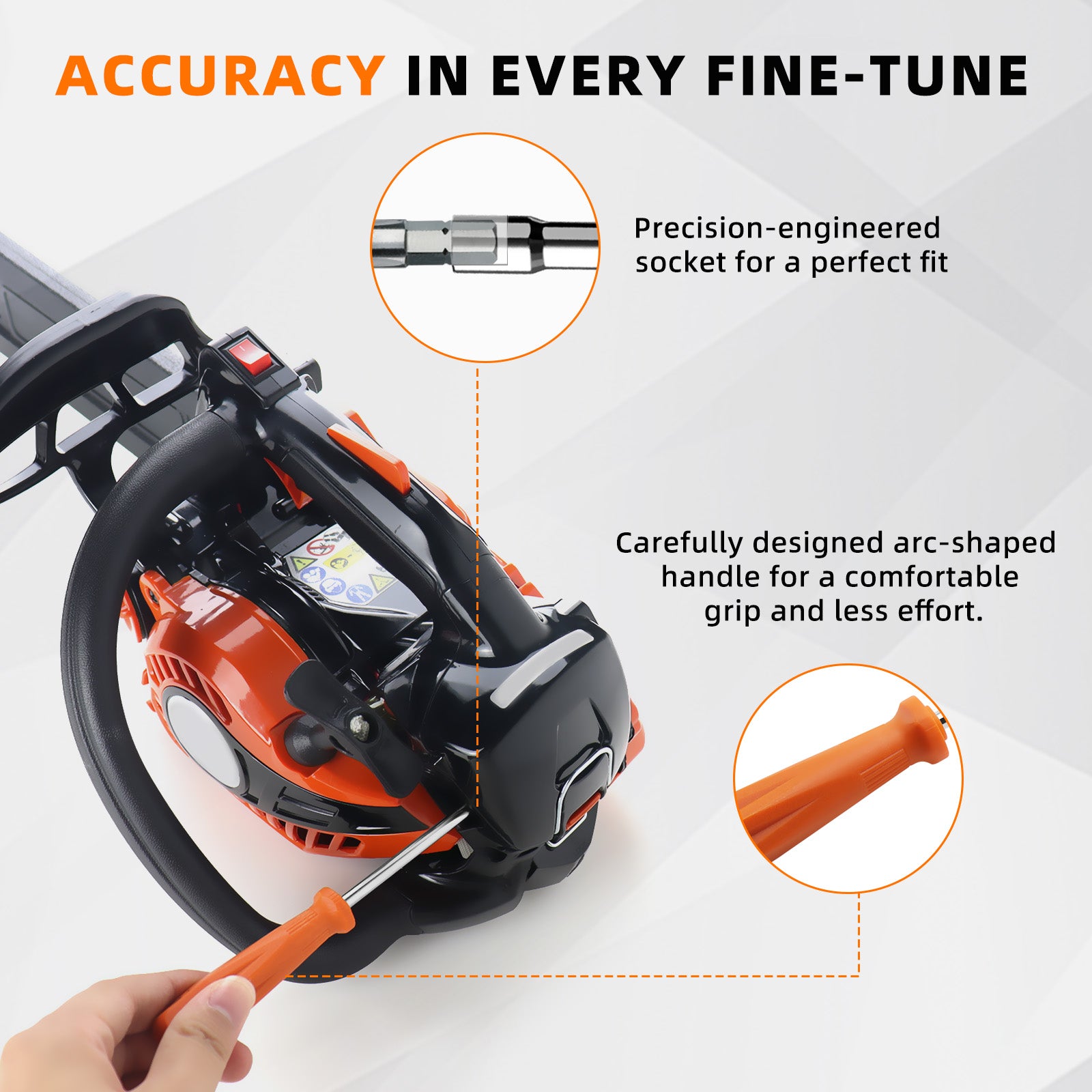NEO-TEC Carburetor Adjustment Tool Kit 18-Piece STIHL/Husqvarna Compatible 2-Cycle Engine Carb Tool for Chainsaw Trimmer Blower