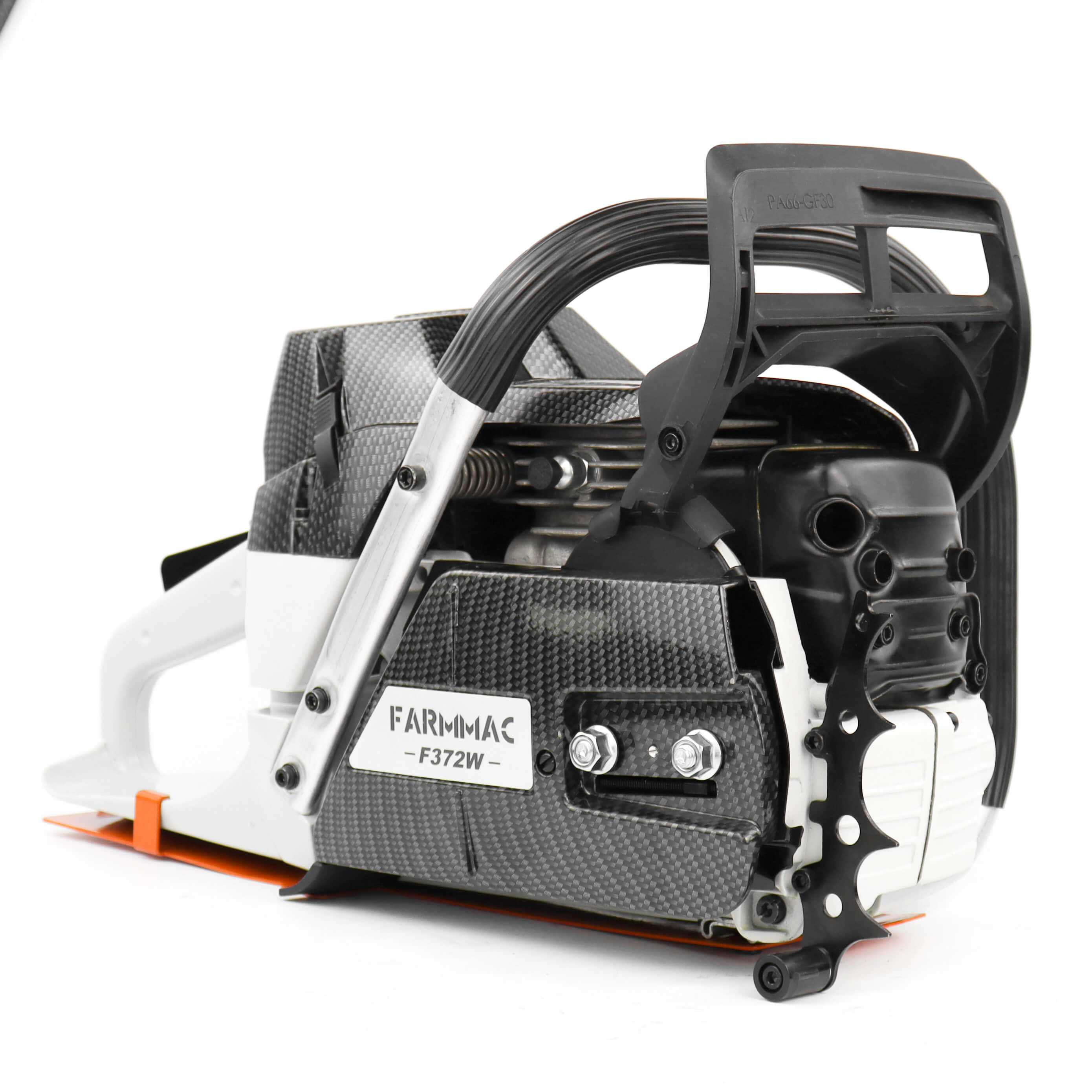 FARMMAC Gas Chainsaw F372W 71cc chainsaw decibel rating for neighborhoods.