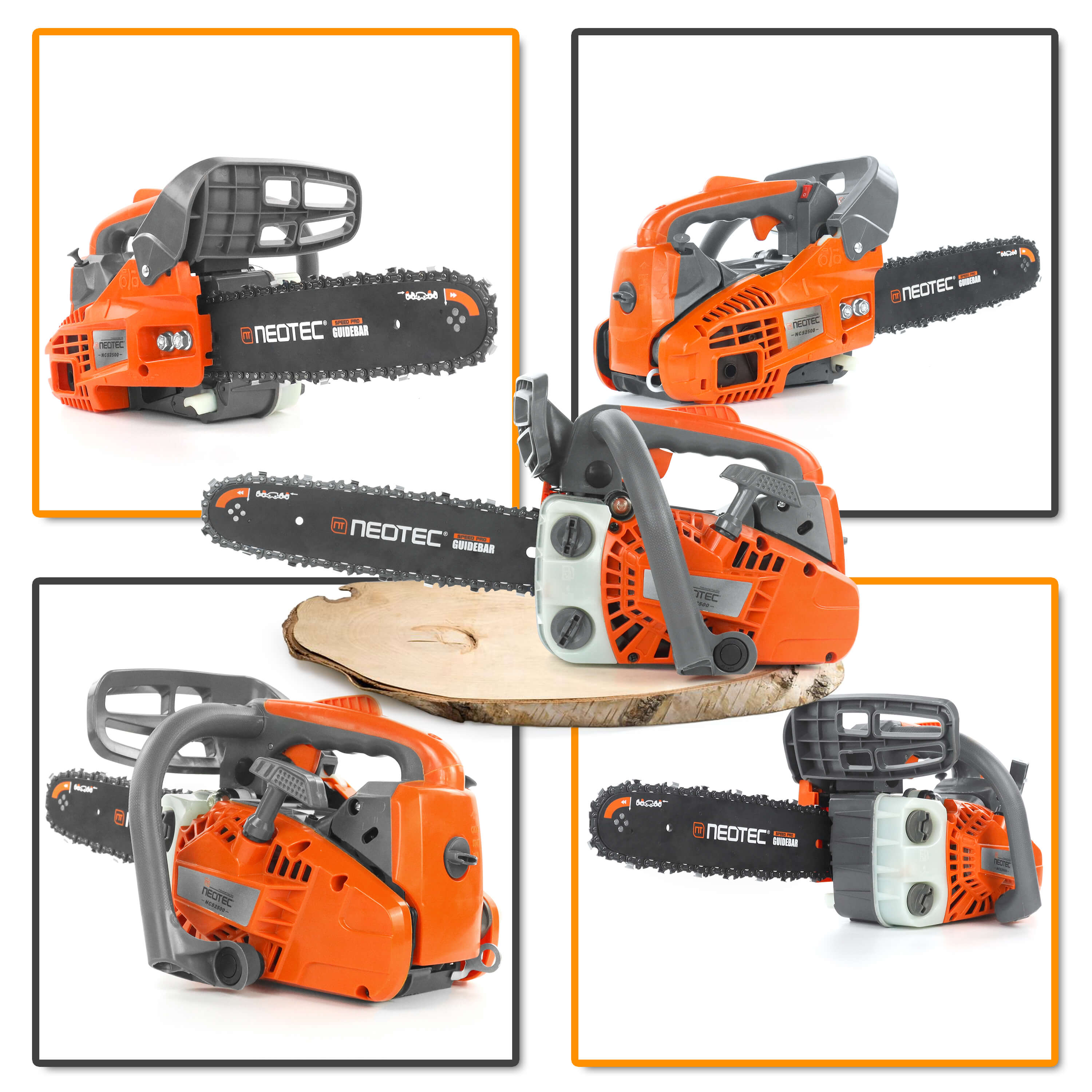 NEOTEC Gas Chainsaw NCS2500 portable 25cc chainsaw for camping trips