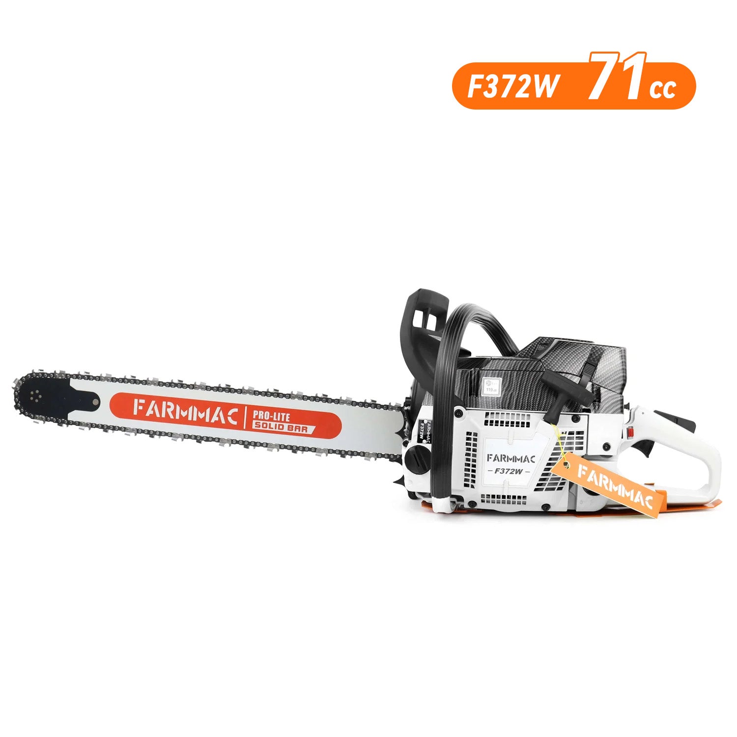 FARMMAC Gas Chainsaw F372W used 71cc gas chainsaw for sale near me