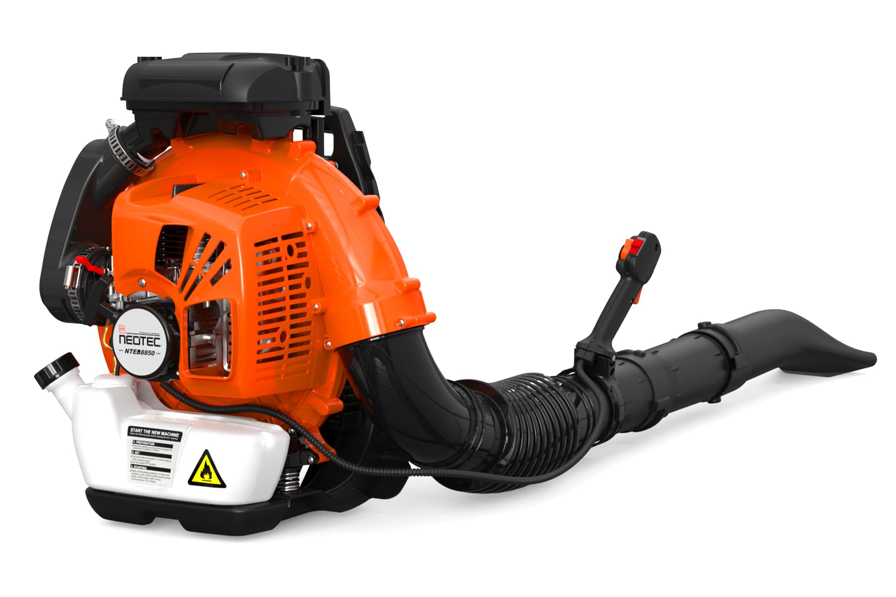 NEO-TEC 75.6CC Gas Backpack Leaf Blower 847CFM 236MPH 2-Cycle Powerful with Low Vibration Ergonomic Harness System