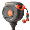 NEO-TEC Retractable Garden Hose Reel 360° Swivel 82ft 1/2 Inch Freestanding No-Drill Water Hose Reel G251225T