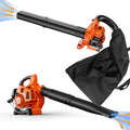 NEOTEC 3-in-1 Leaf Vacuum with Bag and Leaf Mulcher, Gas Leaf Blower – 25.4cc 180 MPH 432 CFM Handheld Blower