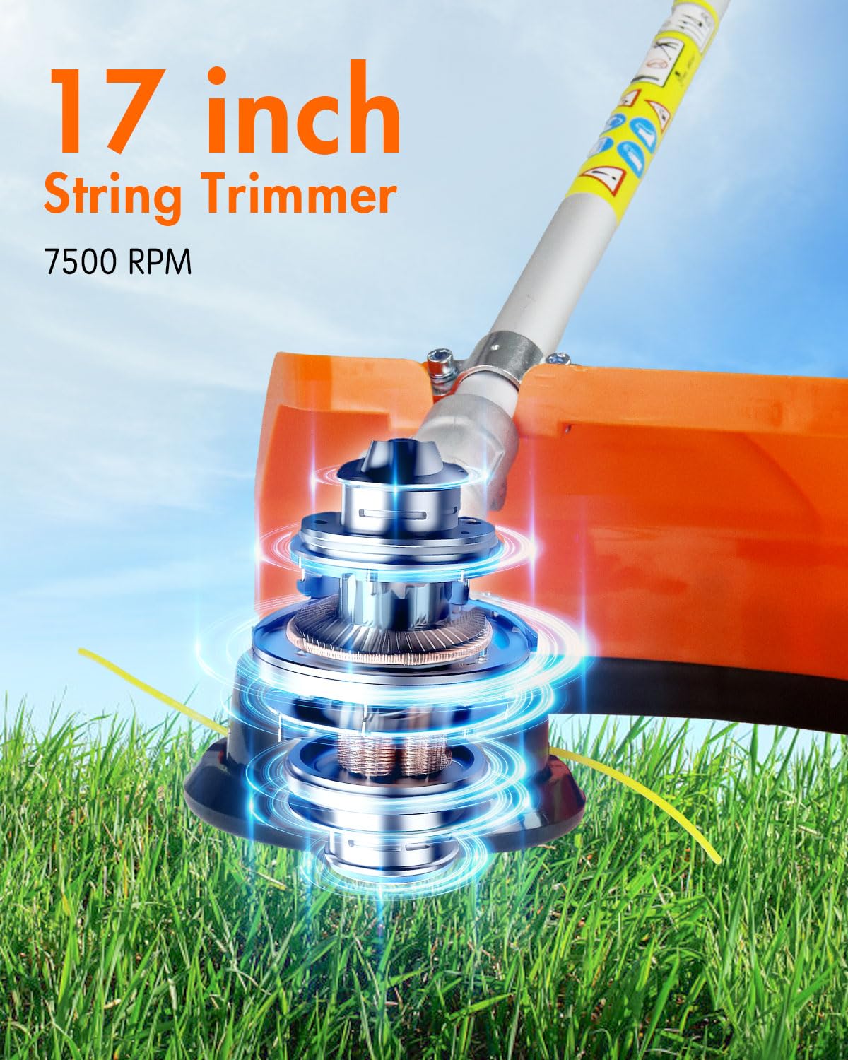 NEO-TEC 26cc 3 in 1 Weed Eater/Wacker Gas Powered 17" Gas String Trimmer Edger Brush Cutter BC260E-X