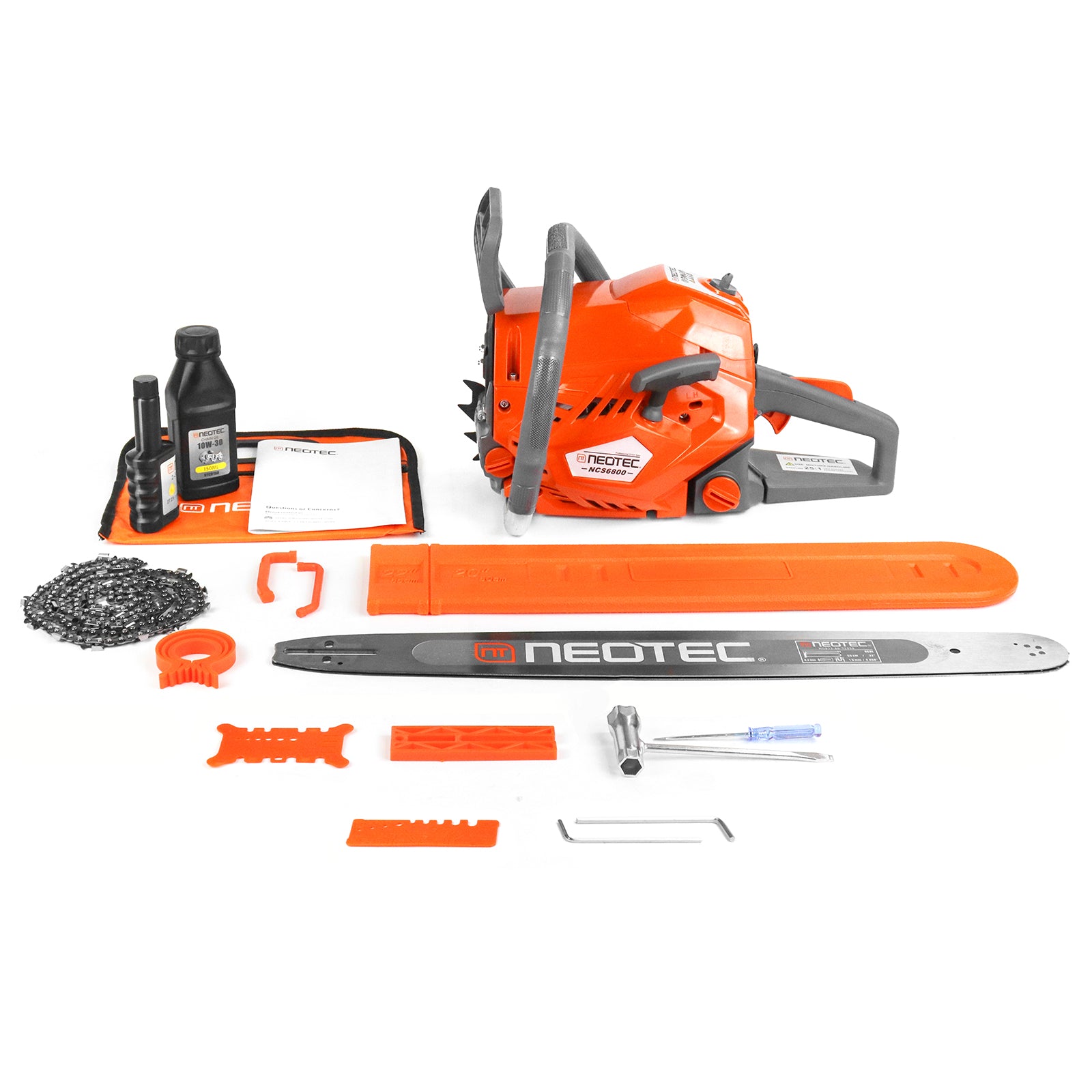 NEO-TEC Gas Chainsaw NCS6800 68cc logging chainsaw with anti-vibration handle