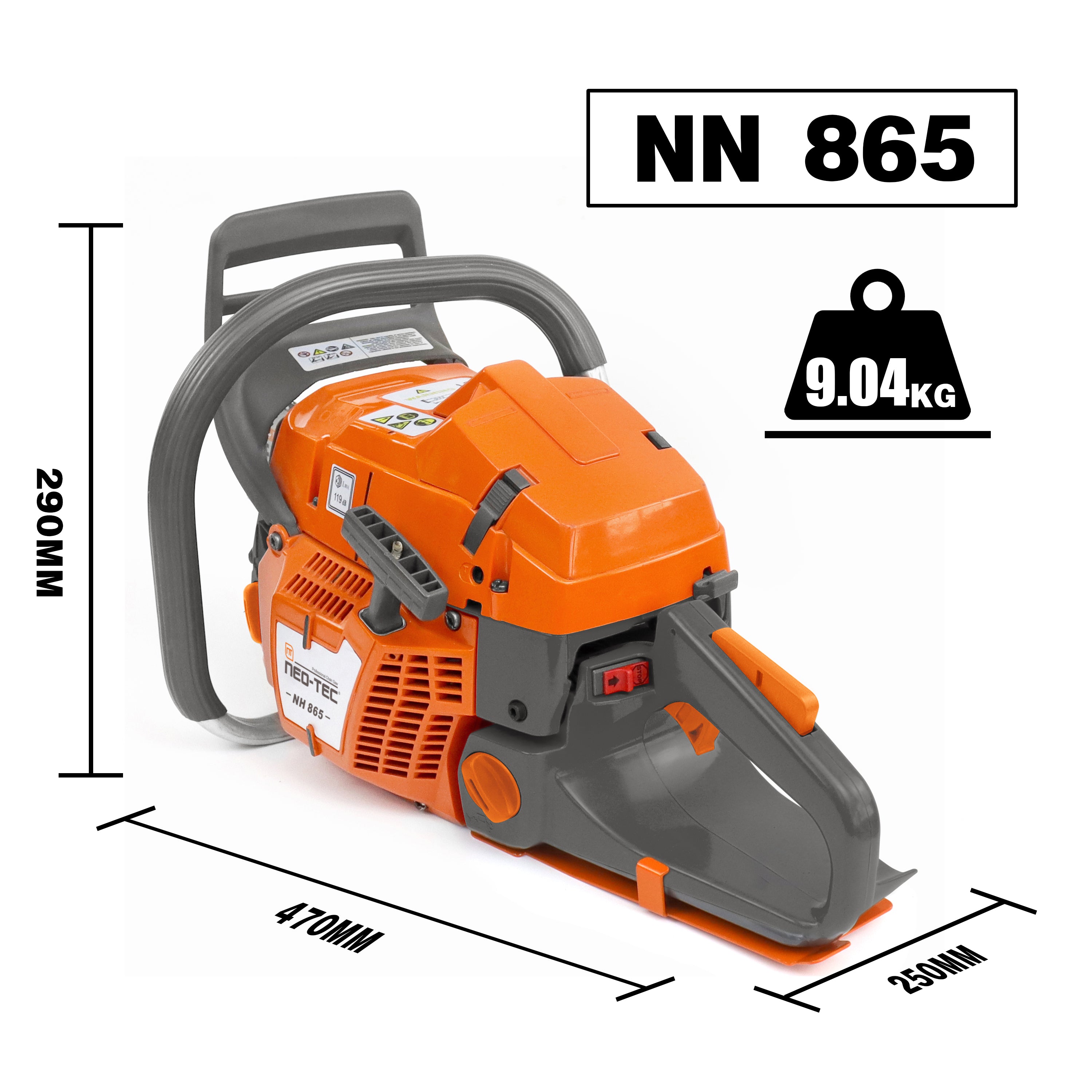 Neo-tec Chainsaw NH865 65cc 24in 22 20 inch Best Faemtech Gas Chainsaws U.S. STOCK - NEOTEC CHAINSAW