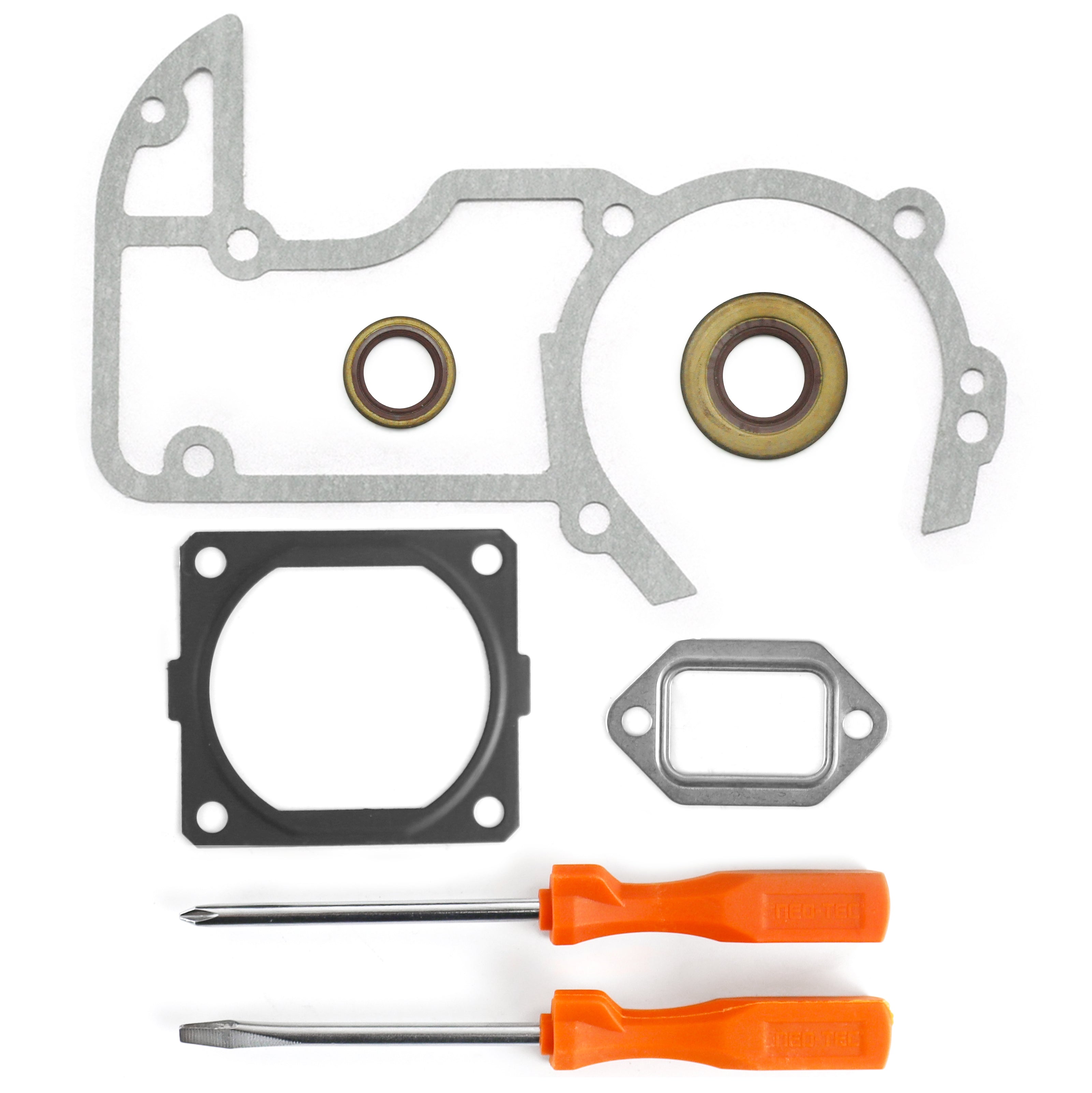 Set of Stainless Gaskets with Oil Seal Screw Driver For Stihl 066 MS660 Chainsaw NEOTEC NS892