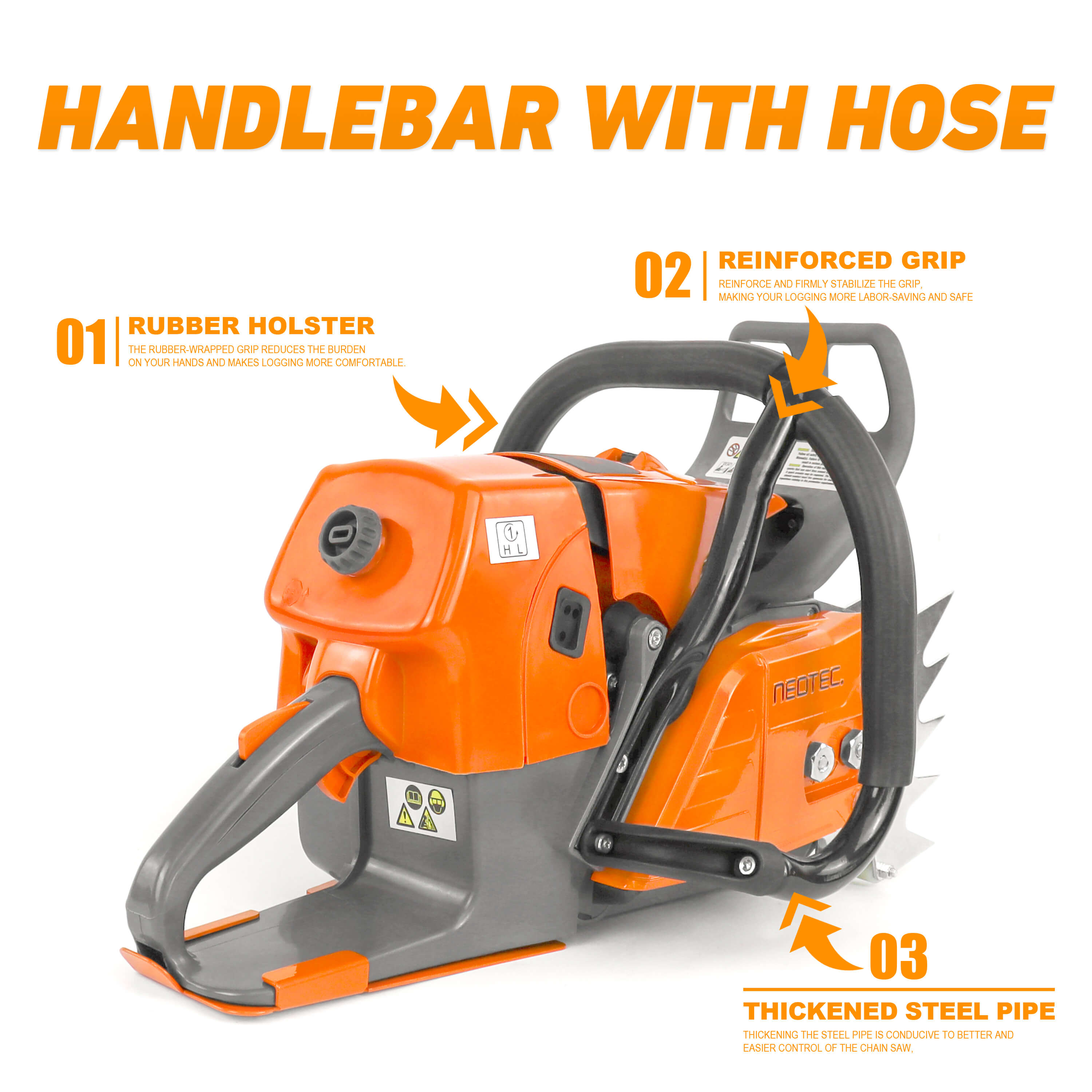 Neo-tec Chainsaw NS892V 92cc 42 36in 25 36 42 inch Gas Chainsaw U.S. STOCK - NEOTEC CHAINSAW
