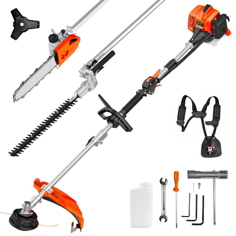 NEOTEC 26cc 4 in 1 String Trimmer/Edger, Pole Saw, Hedge Trimmer and Brush Cutter Blade BC260E-JS