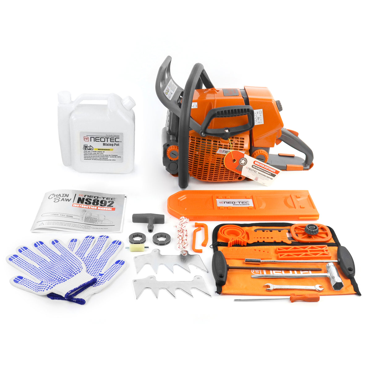 Neo-tec NS892V 92cc 25 28 36 42 inch Gas Chainsaw U.S. STOCK