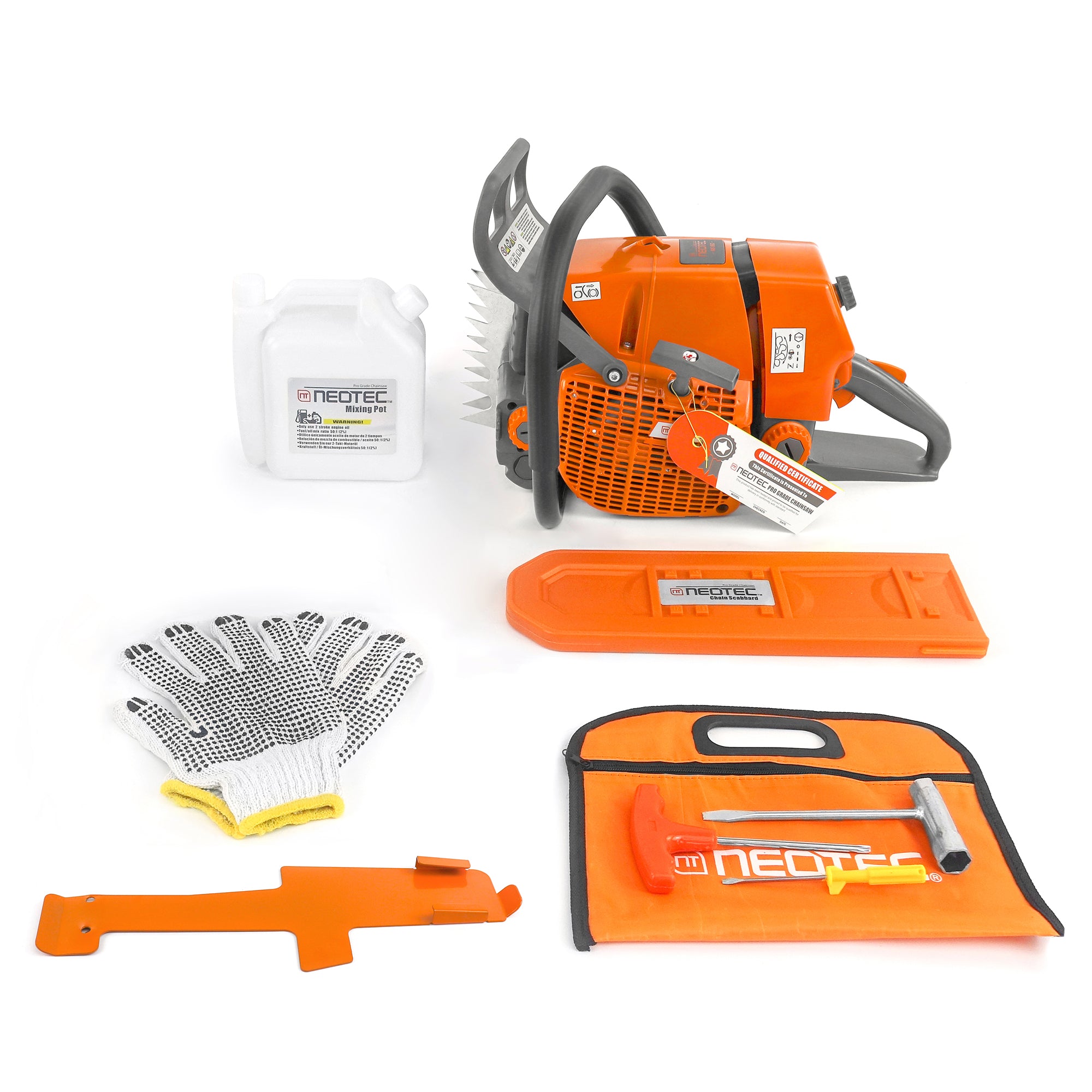 NEOTEC Gas Chainsaw NS892 heavy-duty 92cc chainsaw for storm cleanup