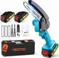 NEO-TEC 6 Inch Mini Chainsaw Cordless with 2 Batteries + 3 Chains + 2 Bars