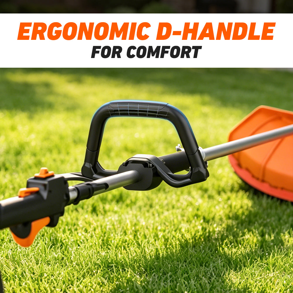 NEO-TEC 52CC 2-Stroke Gas Powered 6-in-1 Multi-Functional Weed Eater & Trimmer Combo Kit - Includes Grass Trimmer, Brush Cutter, Hedge Trimmer, Pole Saw, Blade BC520-6NT