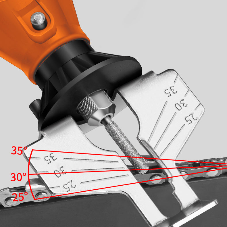 Chainsaw Maintenance Tool with 360° Rotating Base & LED Worklight