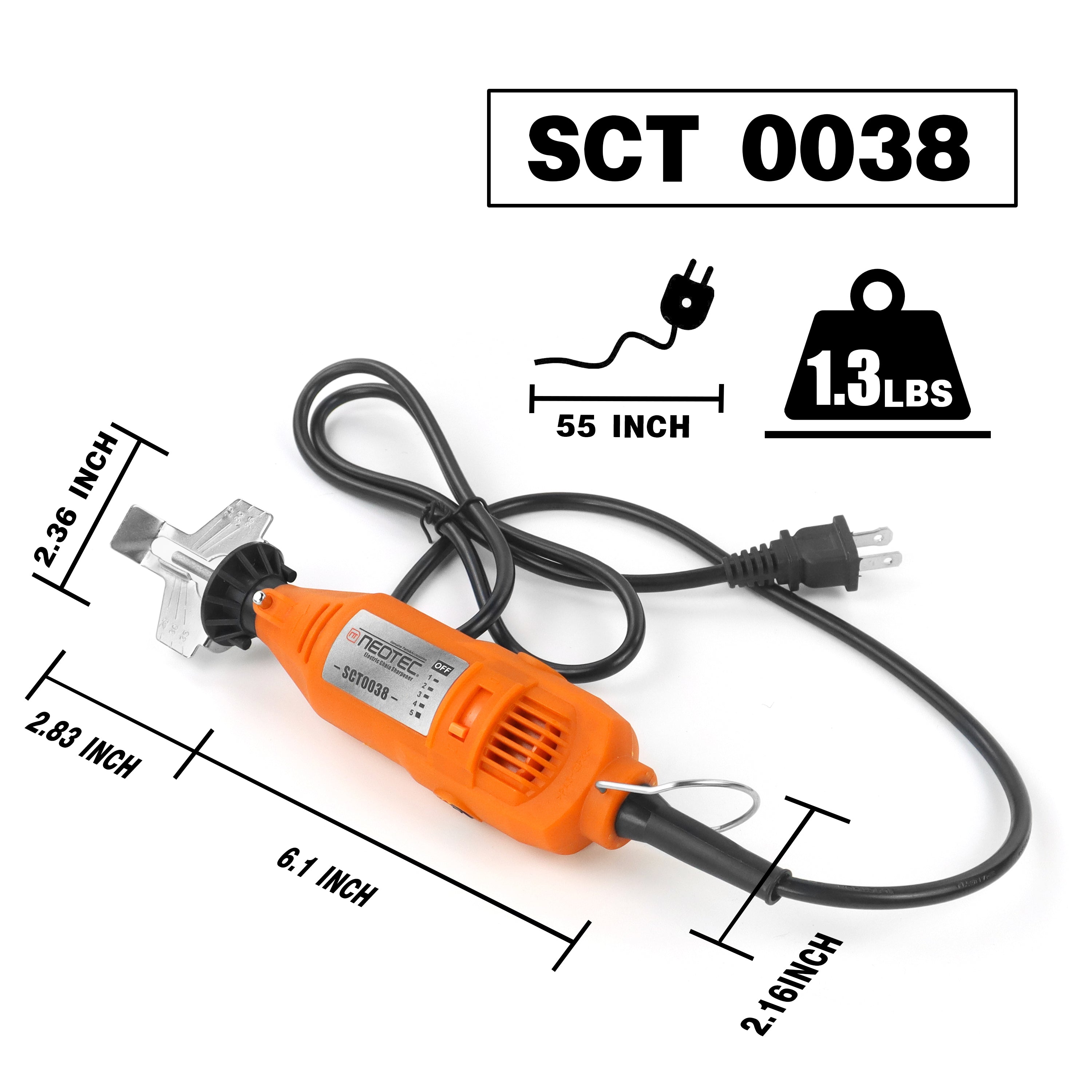 neotec 180W Electric Chainsaw Sharpener 3-in-1 Blade Maintenance Kit