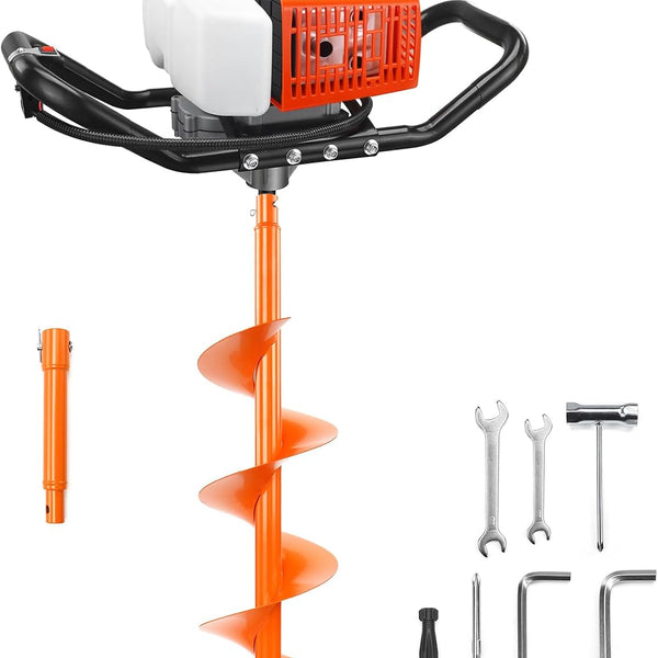 ET720 72CC 2-Stroke Gas Powered Earth Auger Post Fence Hole Digger Pow