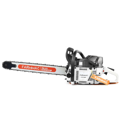 FARMMAC F372W Gas Chain Saw 71 70cc 24 20 inch Bar Professional Logging Chainsaws