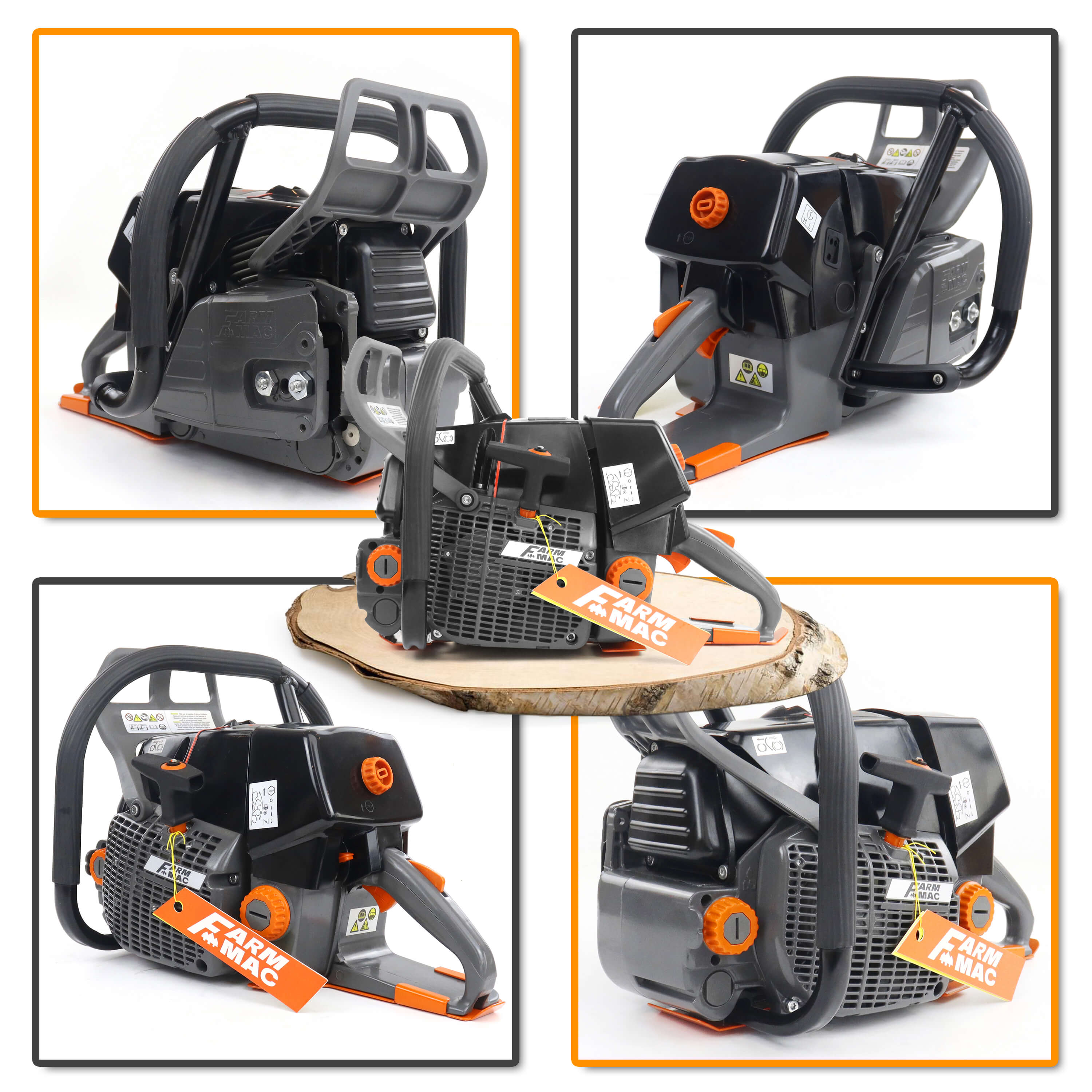 FARMMAC Gas Chainsaw F660V 92cc logging chainsaw with anti-vibration handle