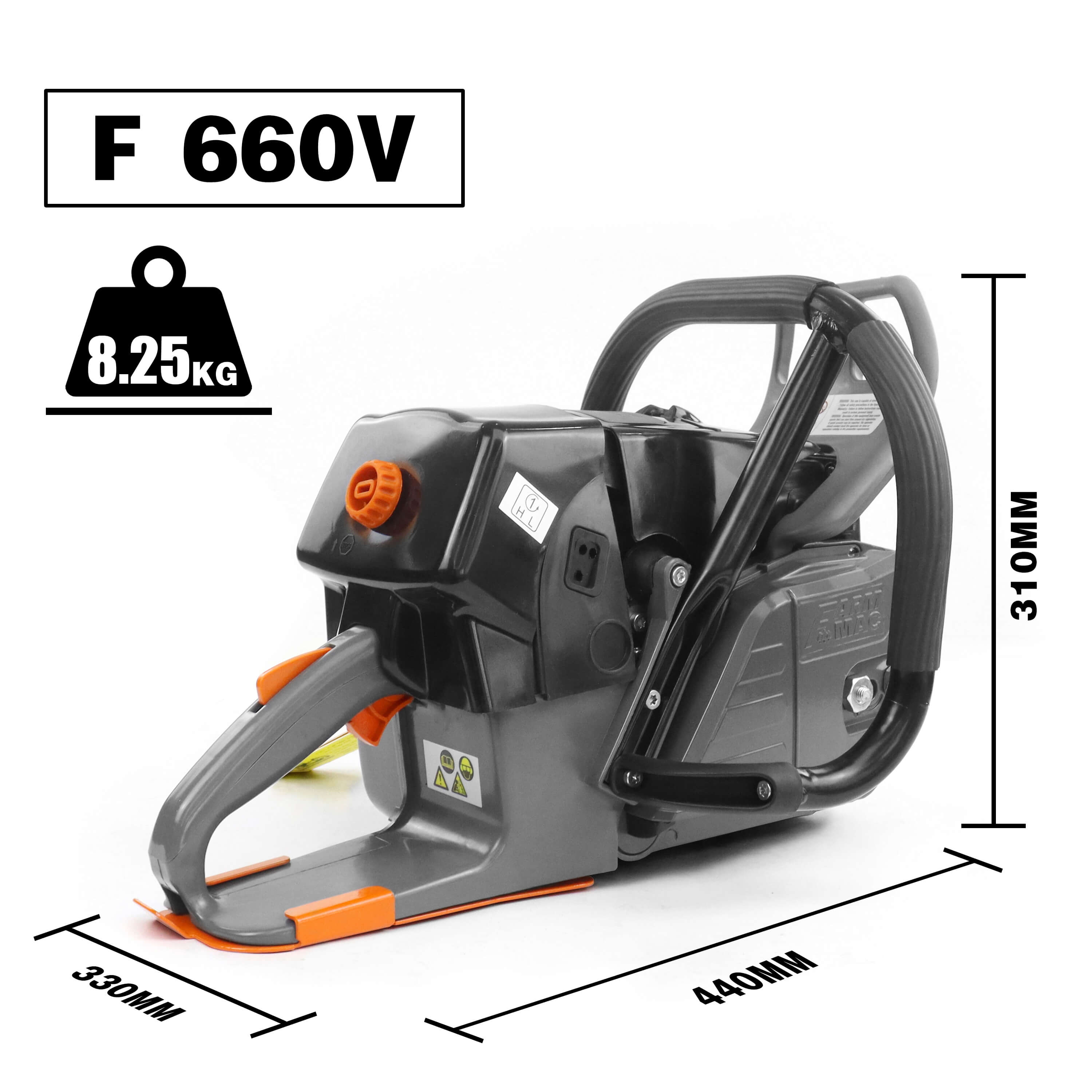 FARMMAC Gas Chainsaw F660V 92cc chainsaw torque specs comparison