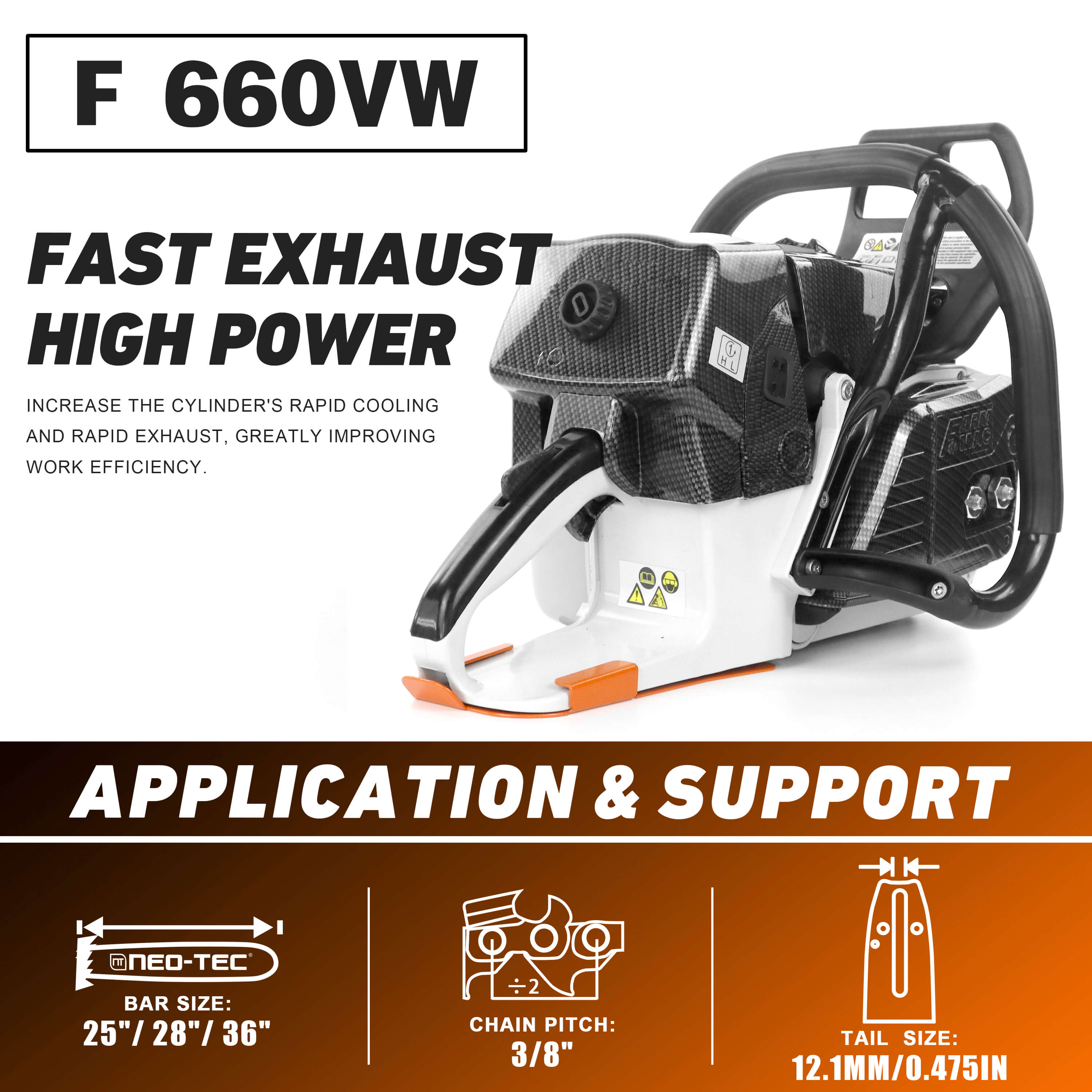 FARMMAC F660VW 92cc Chainsaw | 25