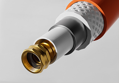 Solid Brass Fittings & Hybrid Hose, 200PSI Leak-Proof
