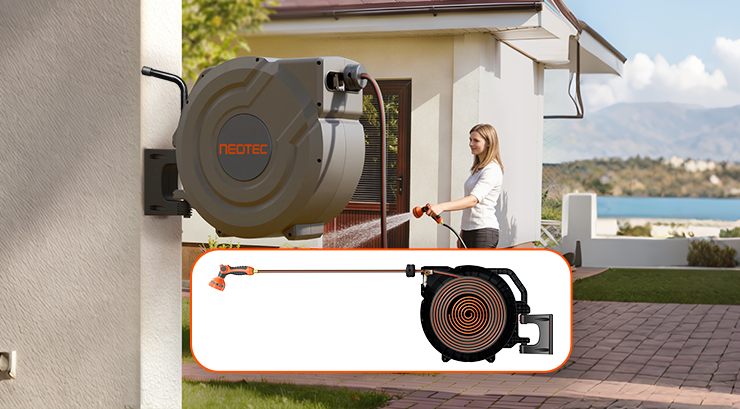 115Ft Hose & Any Length Lock Slow Rewind System