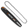 NEOTEC NCS2500 Chainsaw Bar, 12 Inch 3/8 LP .050 44DL Chain Guide Bar Combo fit for 25cc 25.4cc Chinese Chainsaw