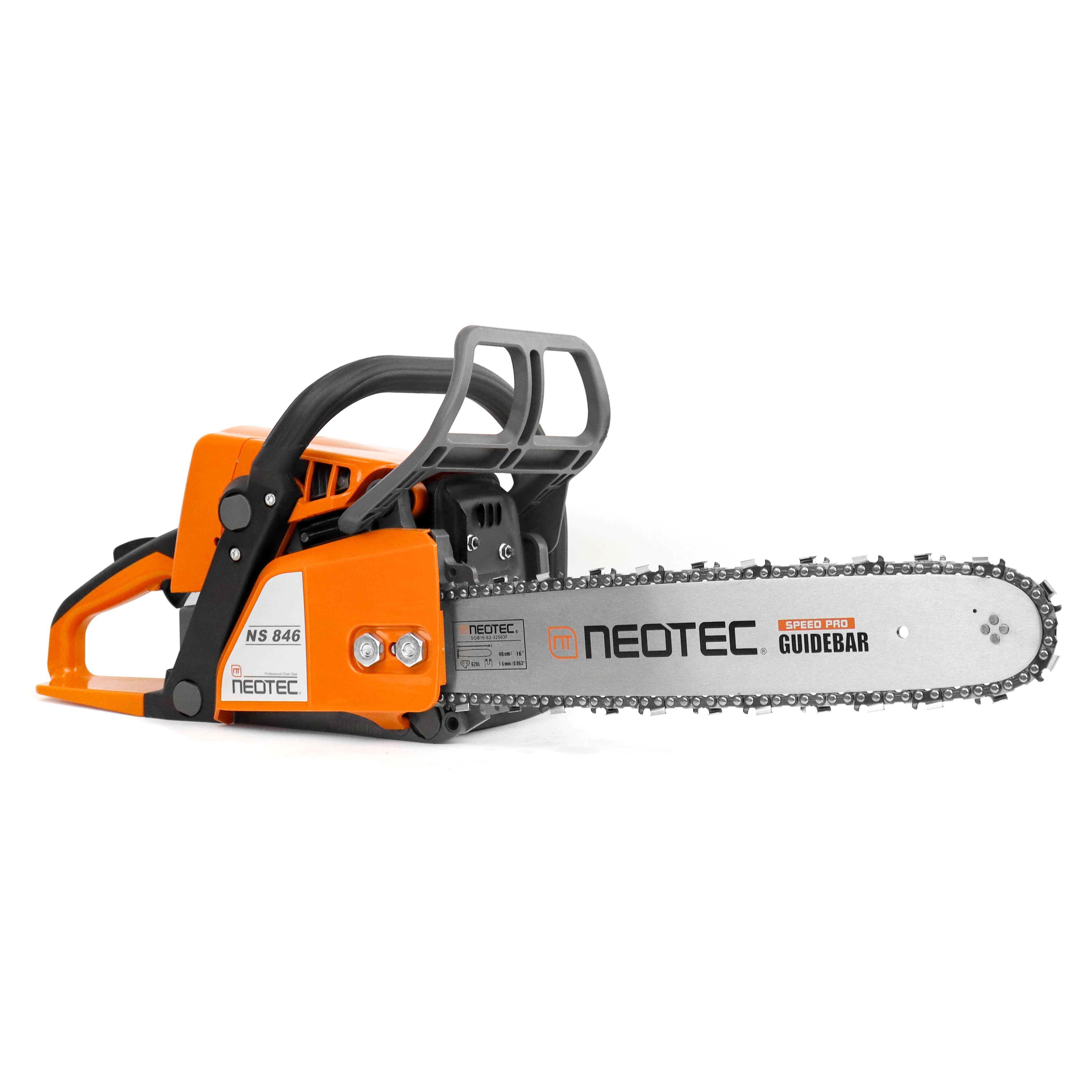 NEOTEC Gas Chainsaw NS846 45.4cc logging chainsaw with anti-vibration handle