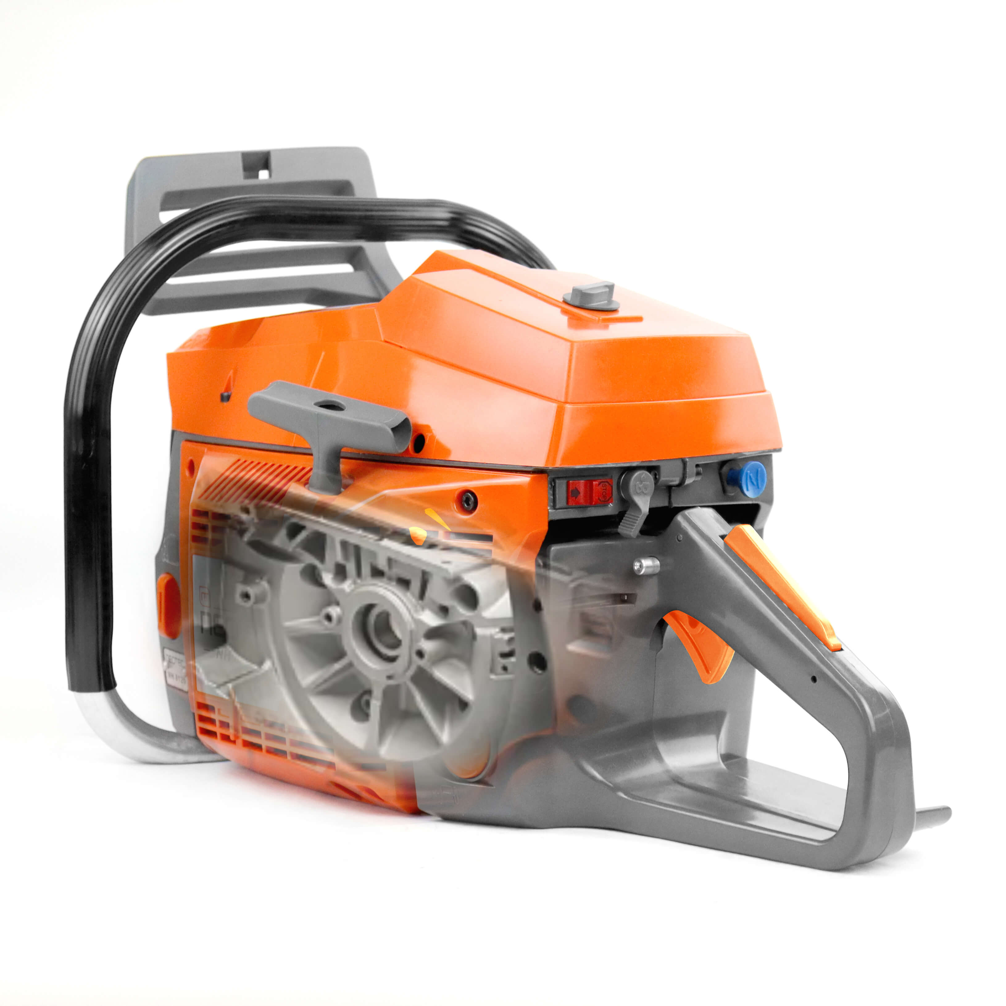 NEOTEC Gas Cainsaw NH8120 120cc logging chainsaw with anti-vibration handle