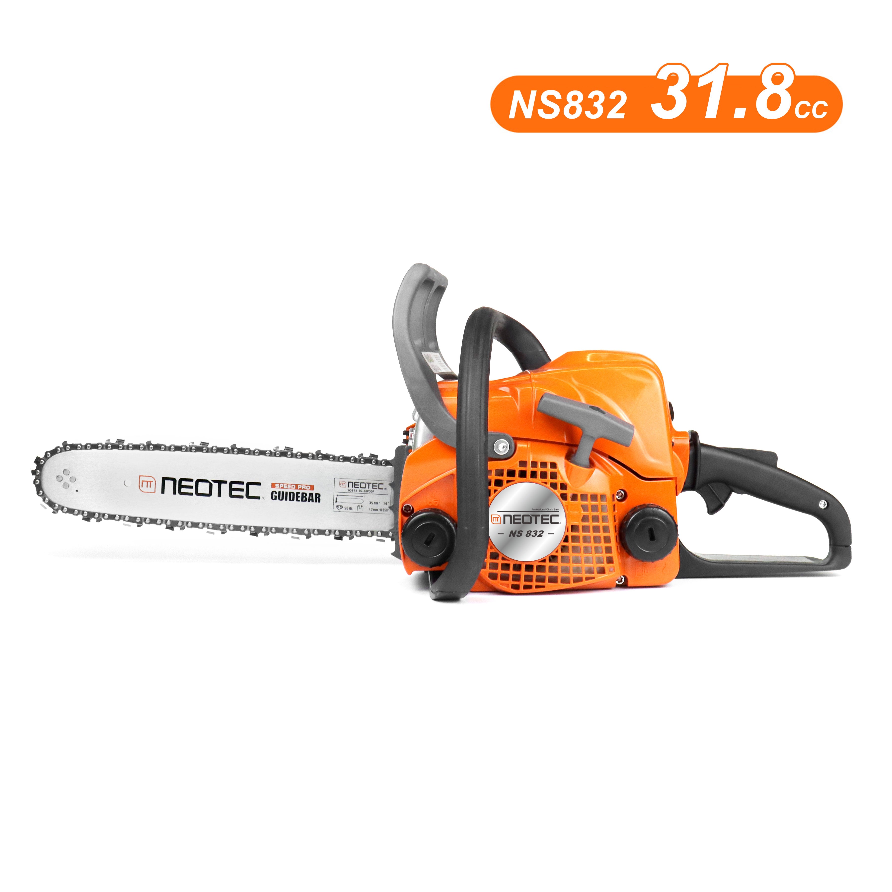 NEOTEC NS832 14 Inch Gas Chainsaw, 31.8cc Portable Chainsaw US