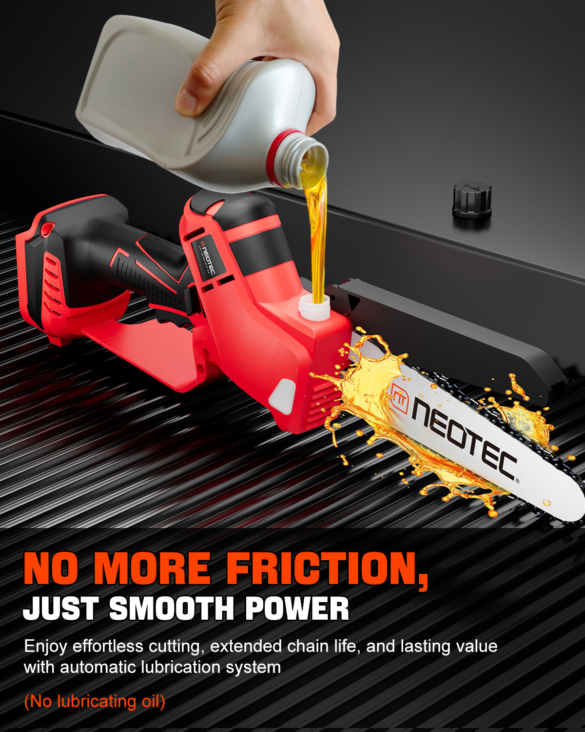 6&8 Inch Cordless Mini Chainsaw Compatible with Milwaukee M18 Battery