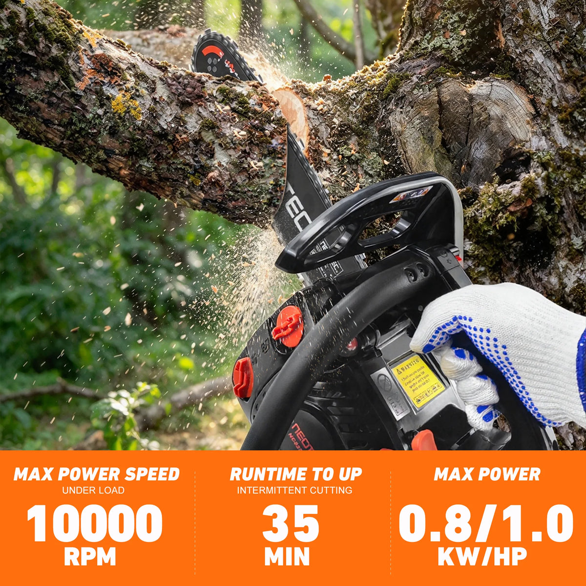 Neo-tec NCS2500E 12in 25cc 25.4cc Top Handle Gas Chainsaw