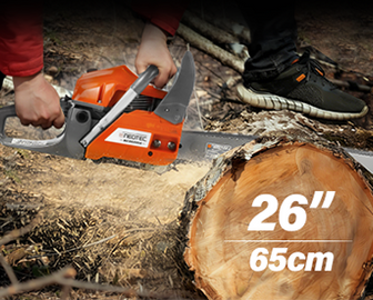 26"/65cm Max Cutting Diameter for Big Jobs.