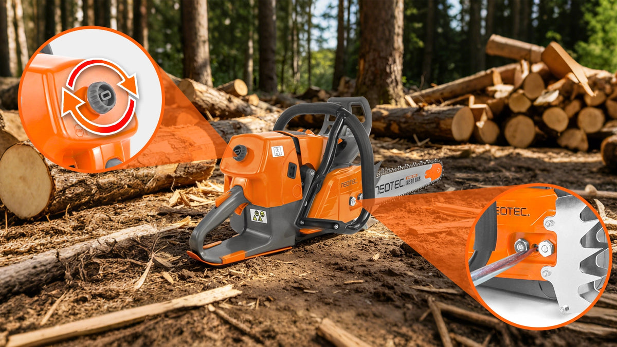 Neotec Ns832 Neotec NS892V 92cc Gas Chainsaw with Wrap Handle