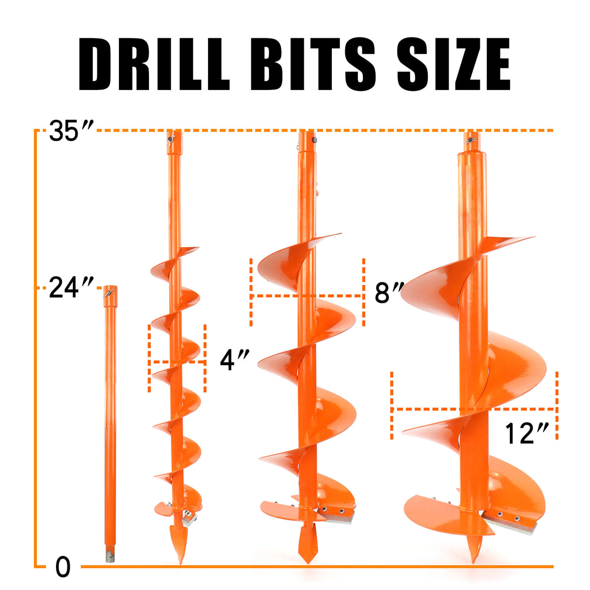 72CC 2-Stroke Gas Powered Earth Auger Post Fence Hole Digger