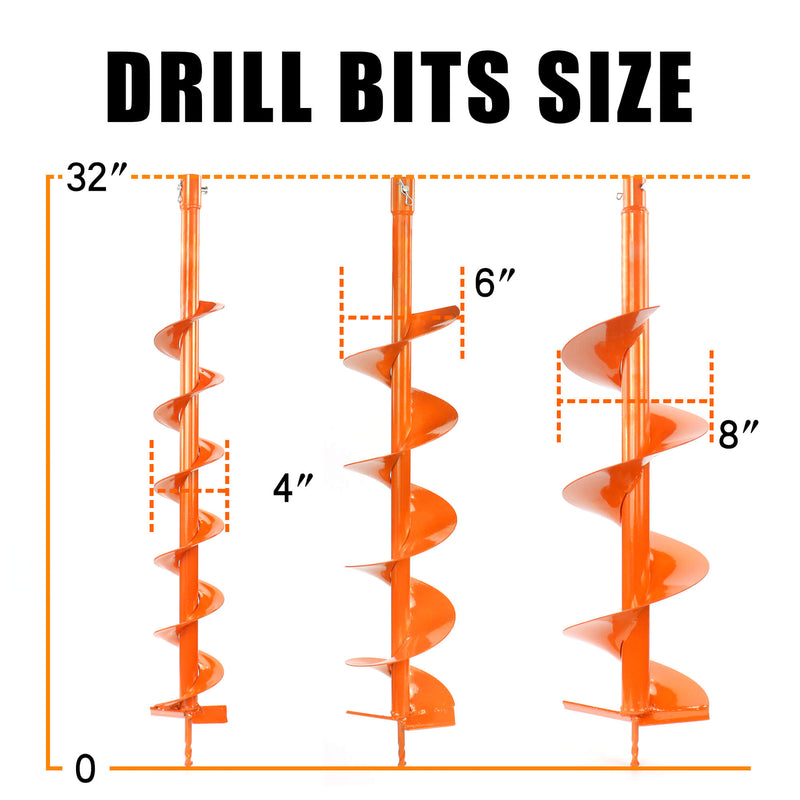 10 Inch Earth Auger Drill Bit For Gas Post Hole Digger – Cast Steel