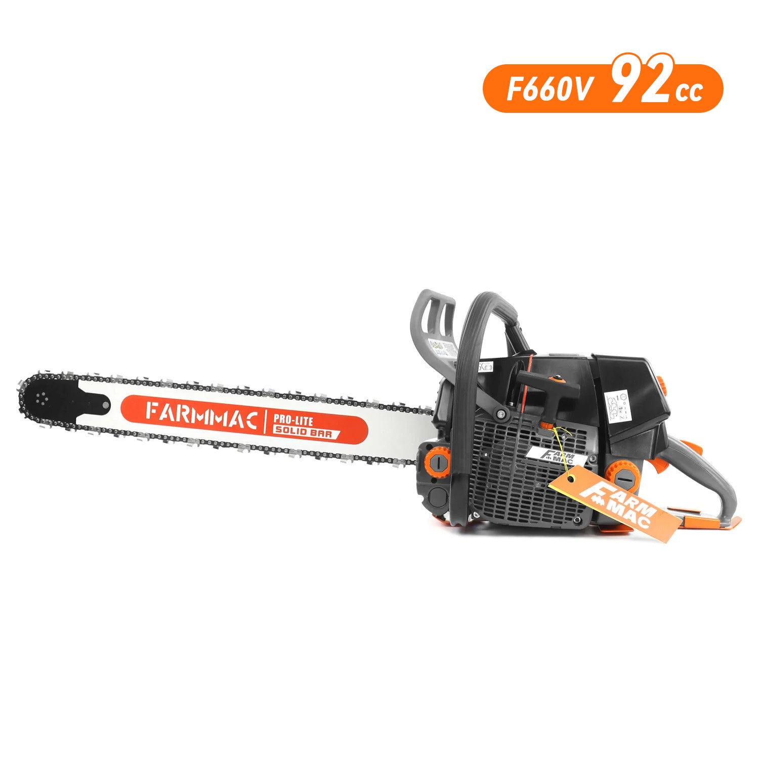 FARMMAC Gas Chainsaw F660V best 92cc gas chainsaw for farm fencing