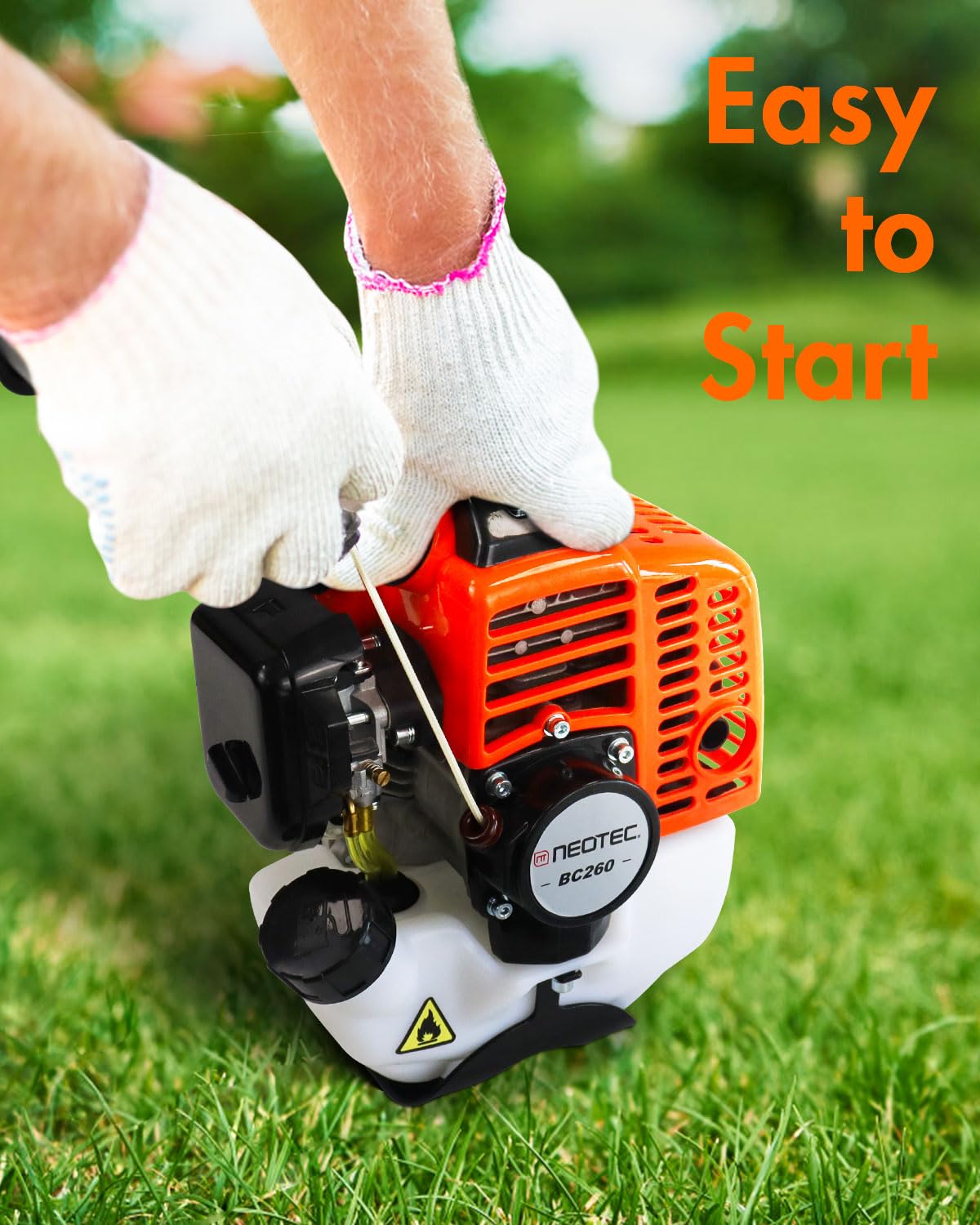 NEO-TEC 26cc 3 in 1 Weed Eater/Wacker Gas Powered 17" Gas String Trimmer Edger Brush Cutter BC260E-X