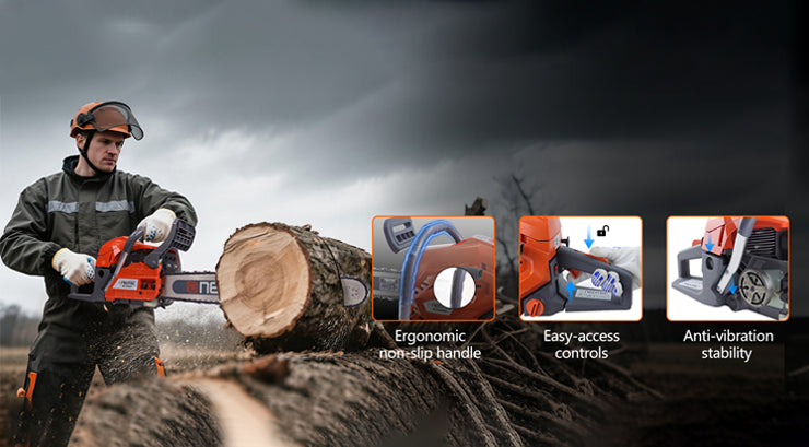 Less fatigue, more control - built for long cutting sessions.