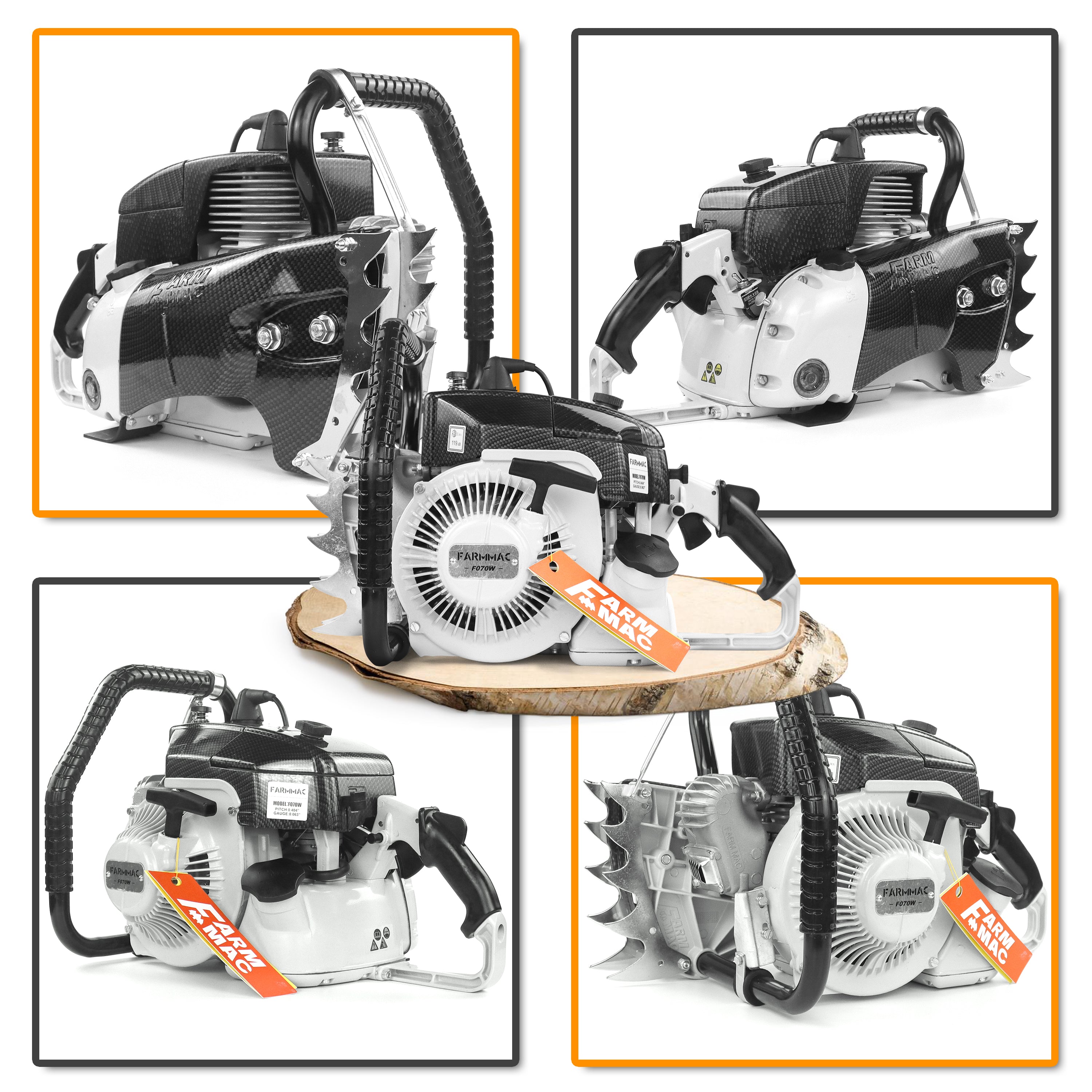 Gas Chainsaw FARMMAC F070W 105cc 42 36 inch Chainsaw for Milling U.S. STOCK - NEOTEC CHAINSAW 