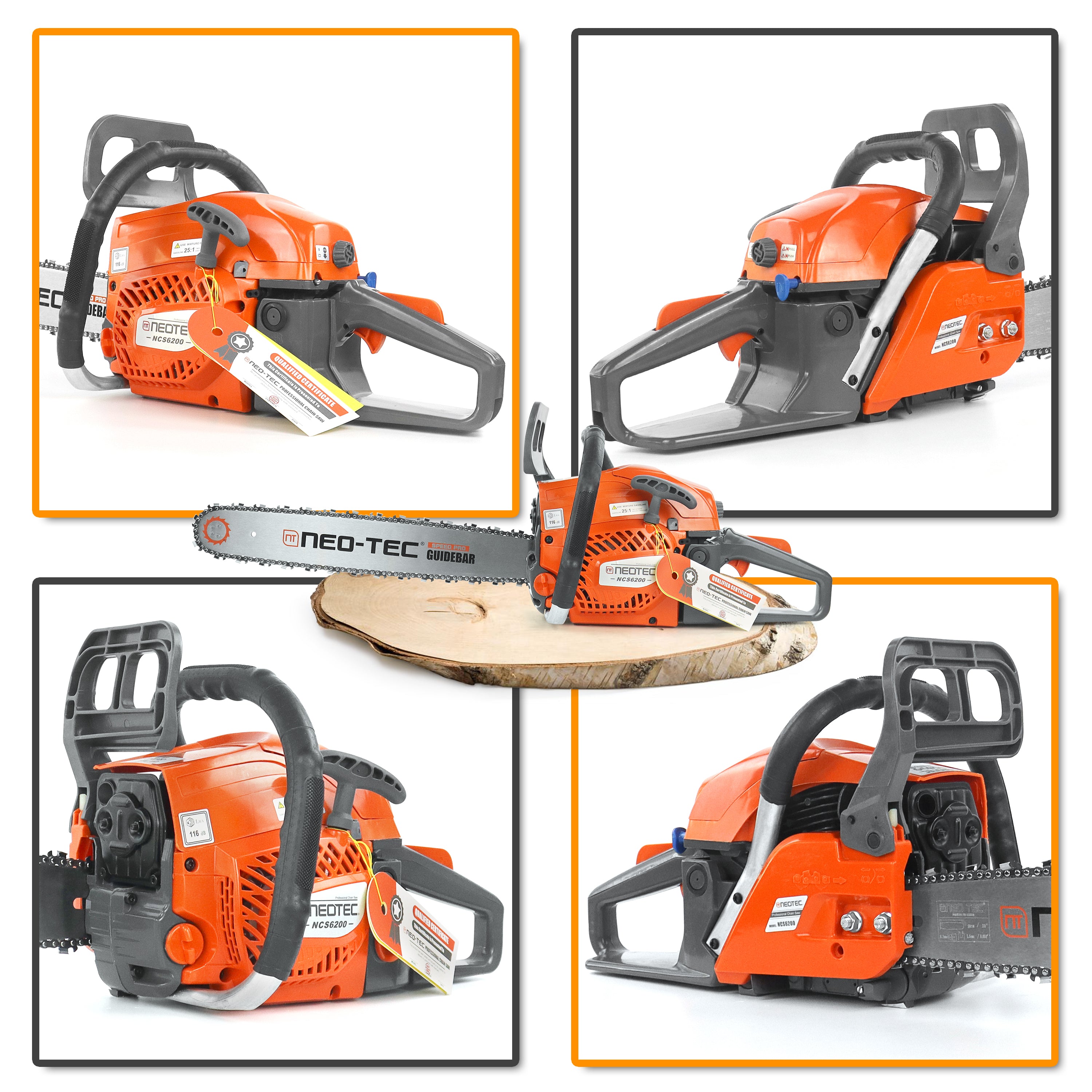 Neo-tec NCS6200 20 Inch Chainsaw 62 60CC Power Chinese Chainsaw Gas - NEOTEC CHAINSAW 