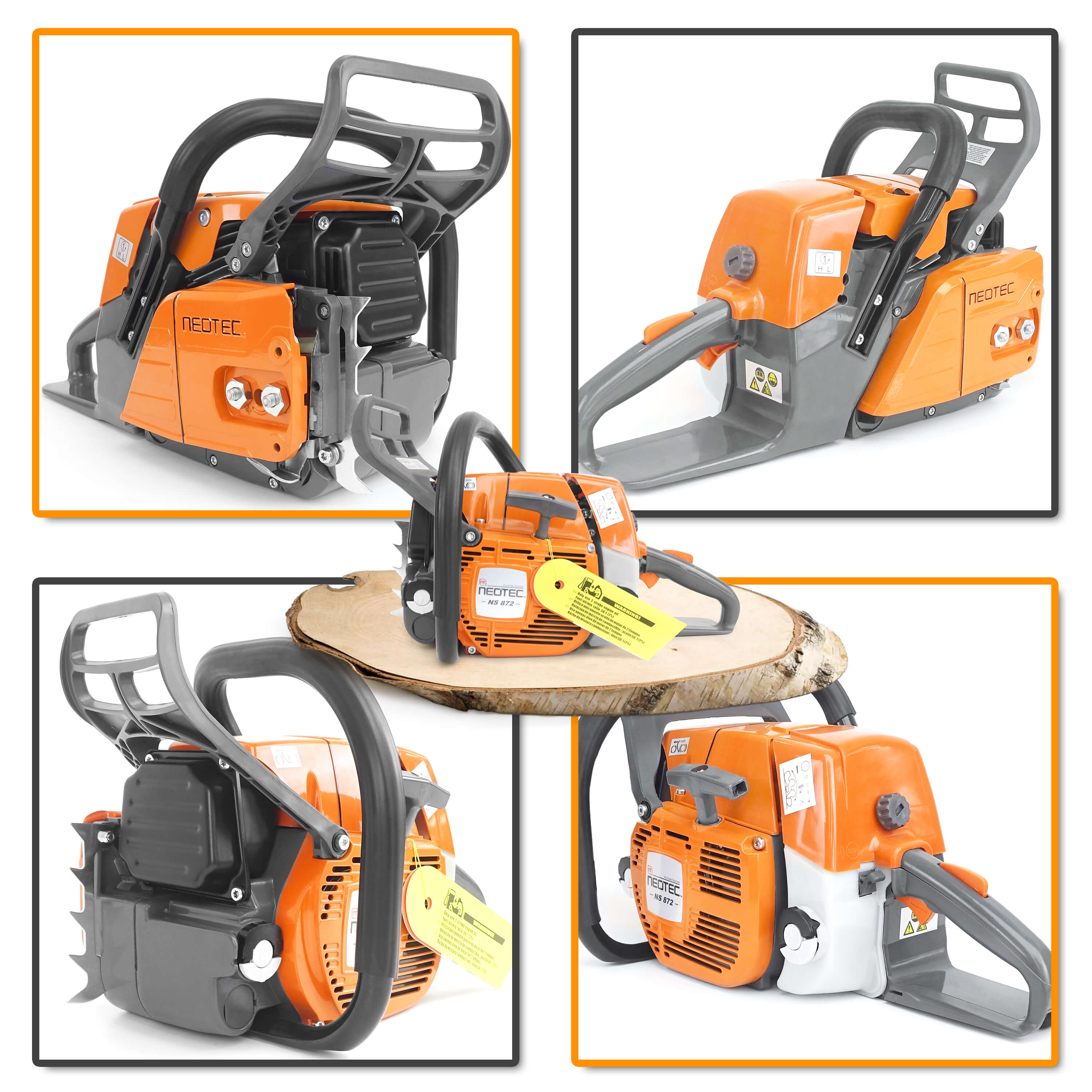 Neo-tec Chainsaw NS872 72 70cc 24in 28 25 24 inch Gas Chainsaw U.S. STOCK - NEOTEC CHAINSAW 