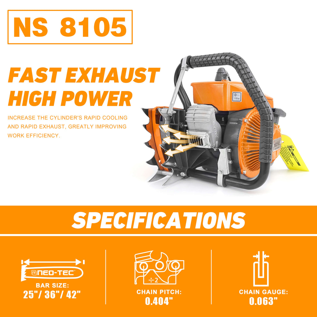 Neotec Ns832 Neotec NS8105 105cc Chainsaw with 36