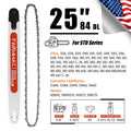 FARMMAC Chainsaw Bar and Chain Combo 3/8 Pitch 0.063 Gauge 25 28 36 42in U.S. STOCK