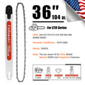 FARMMAC Chainsaw Bar and Chain Combo 36 inch 404 Pitch 0.063 Gauge E099 U.S. STOCK