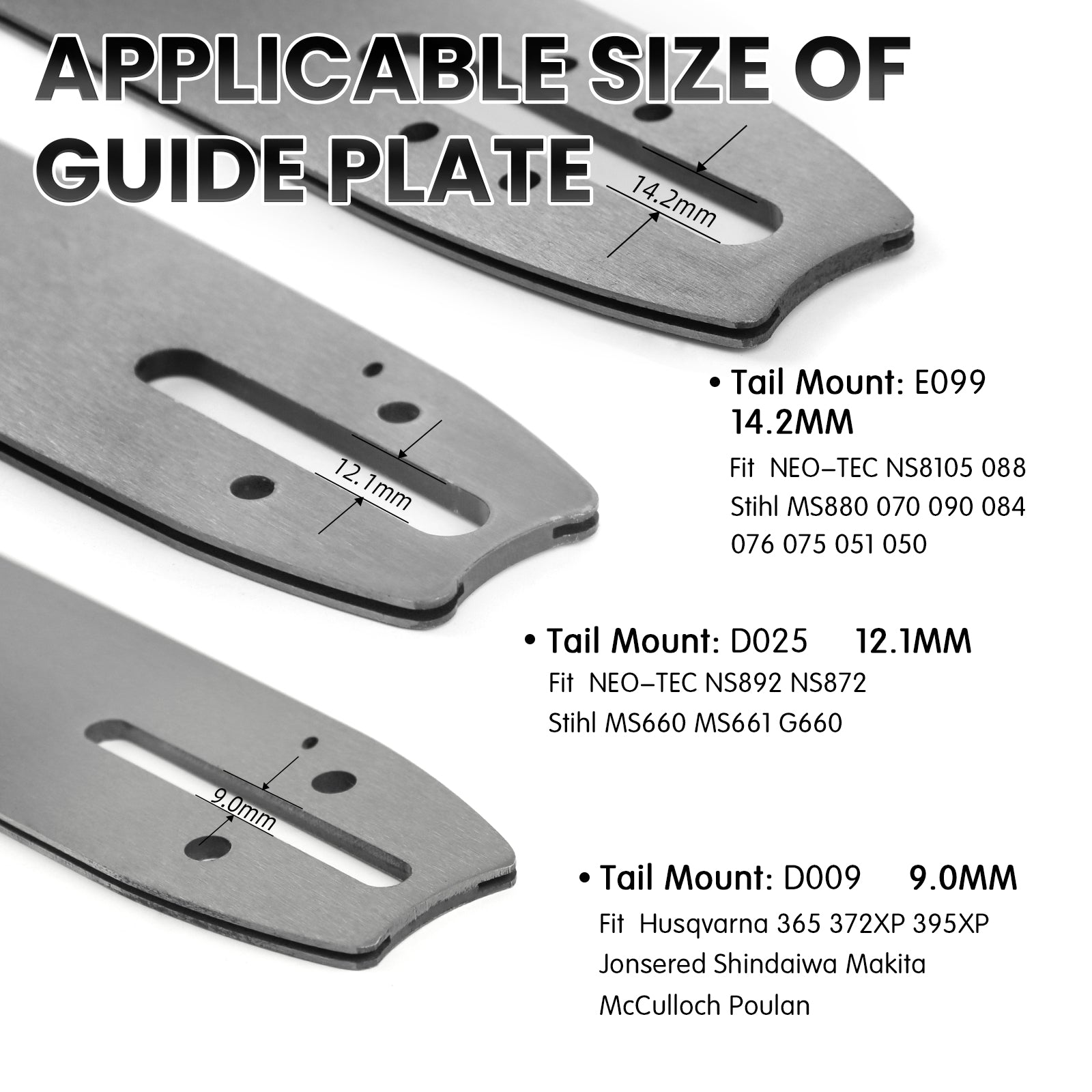 Neotec Chainsaw Bar and Chain Combo 3/8 Pitch 0.058 Gague 28 24 inch U.S. STOCK - NEOTEC CHAINSAW 